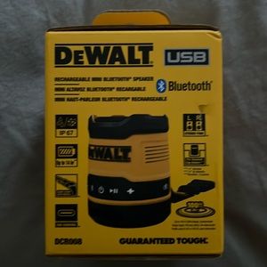BRAND NEW. Dewalt Bluetooth chargeable speaker